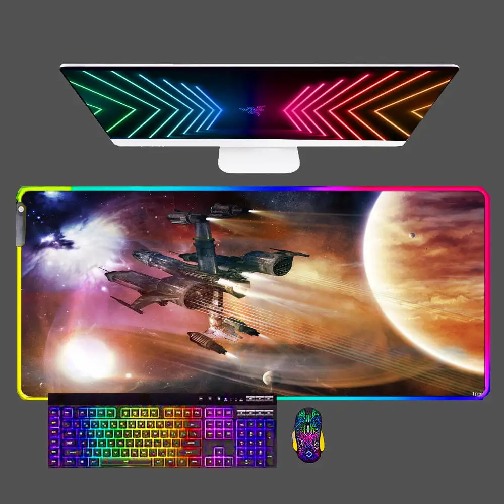 Spacecraft Wallpaper RGB Large Mouse Pad Rubber Non Slip Durable LED Mousepad Pc Laptop Game Accessories Keyboard Mat Table Pads
Spacecraft Wallpaper RGB Large Mouse Pad Rubber Non Slip Durable LED Mousepad Pc Laptop Game Accessories Keyboard Mat Table Pads