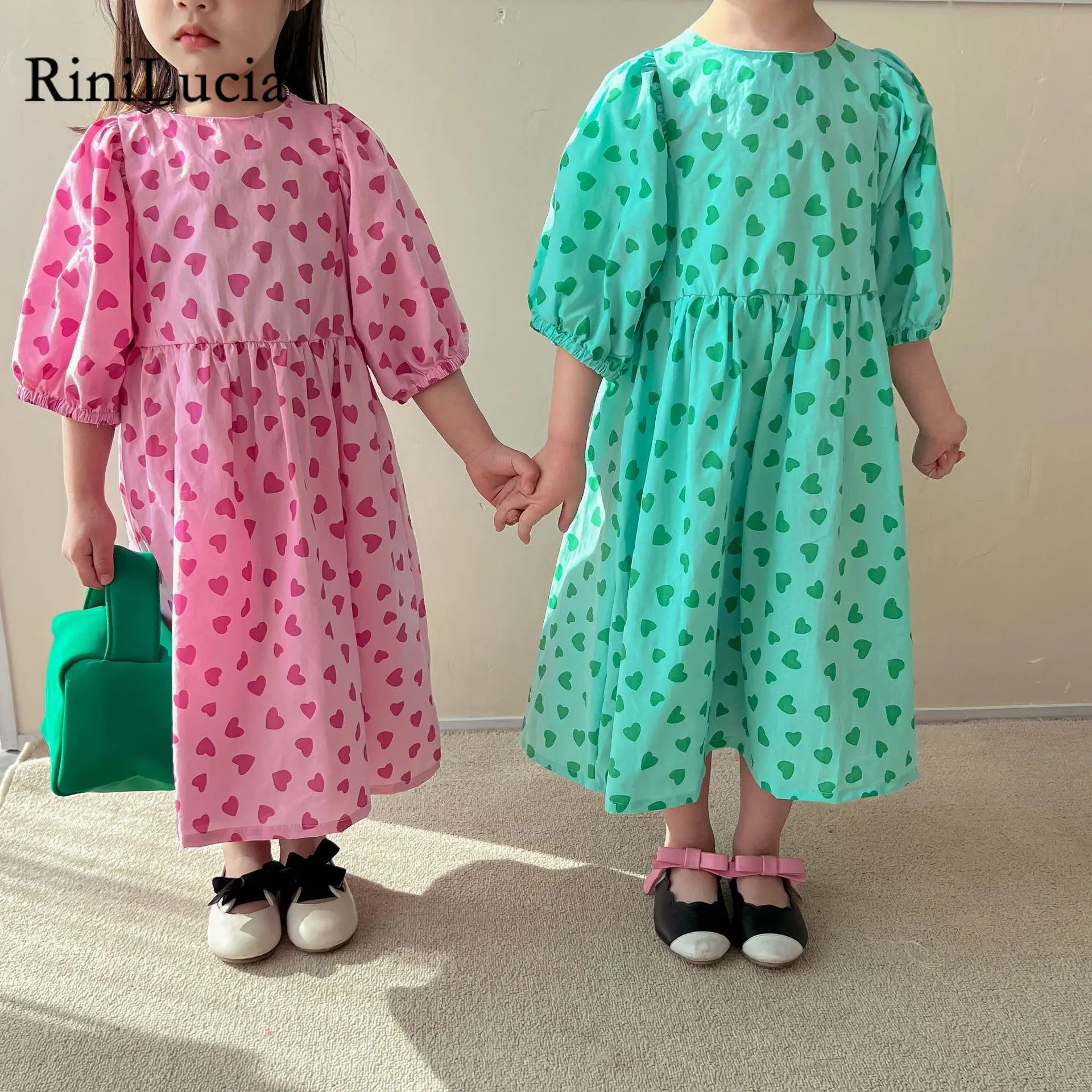 RiniLucia Summer Heart Print Kids Clothes Girls Casual Elegant Half Sleeve Children Dresses For Teens Party Princess Sundress
RiniLucia Summer Heart Print Kids Clothes Girls Casual Elegant Half Sleeve Children Dresses For Teens Party Princess Sundress