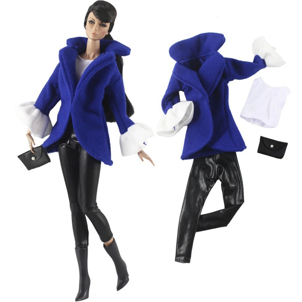 Новинка 4 предмета/набор наряд для куклы модное синее пальто + рубашка + сумка + брюки 1/6 современное платье Одежда для куклы Барби аксессуары ...
Новинка 4 предмета/набор наряд для куклы модное синее пальто + рубашка + сумка + брюки 1/6 современное платье Одежда для куклы Барби аксессуары ...