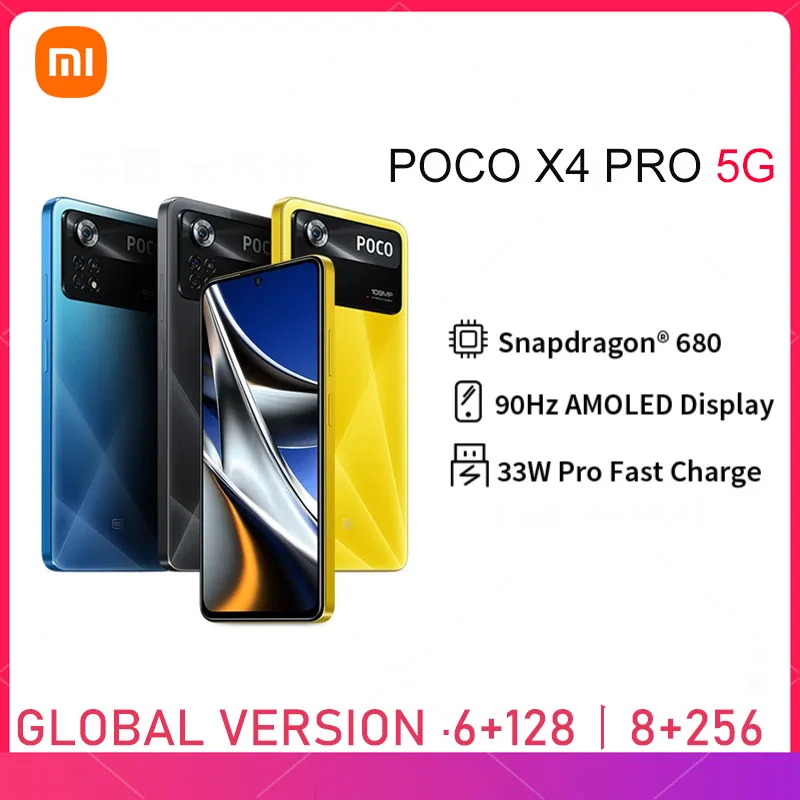 POCO X4 Pro 5G Global Version Smartphone 108MP Triple Camera 120Hz AMOLED FHD+ Display 67W Turbo Charging
POCO X4 Pro 5G Global Version Smartphone 108MP Triple Camera 120Hz AMOLED FHD+ Display 67W Turbo Charging