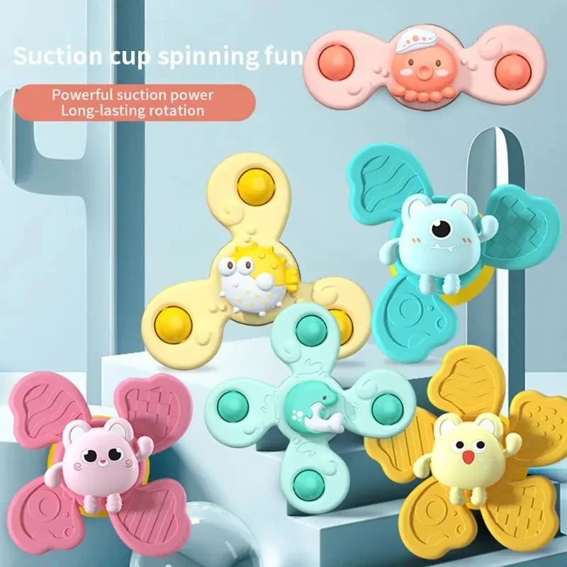 Spinner Toy Baby Rattles Toys Suction Cup Bath Fingertip Fun Spinning Cartoon Animal Rotating Sucker Game Educational Toys For K
Spinner Toy Baby Rattles Toys Suction Cup Bath Fingertip Fun Spinning Cartoon Animal Rotating Sucker Game Educational Toys For K