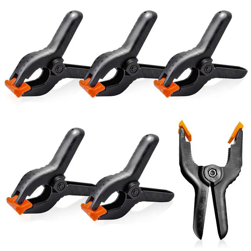 6 PCS Black Nylon Muslin/Paper Photo Backdrop Background Clamps, 4 inch with Camera Adapter Clamps
6 PCS Black Nylon Muslin/Paper Photo Backdrop Background Clamps, 4 inch with Camera Adapter Clamps