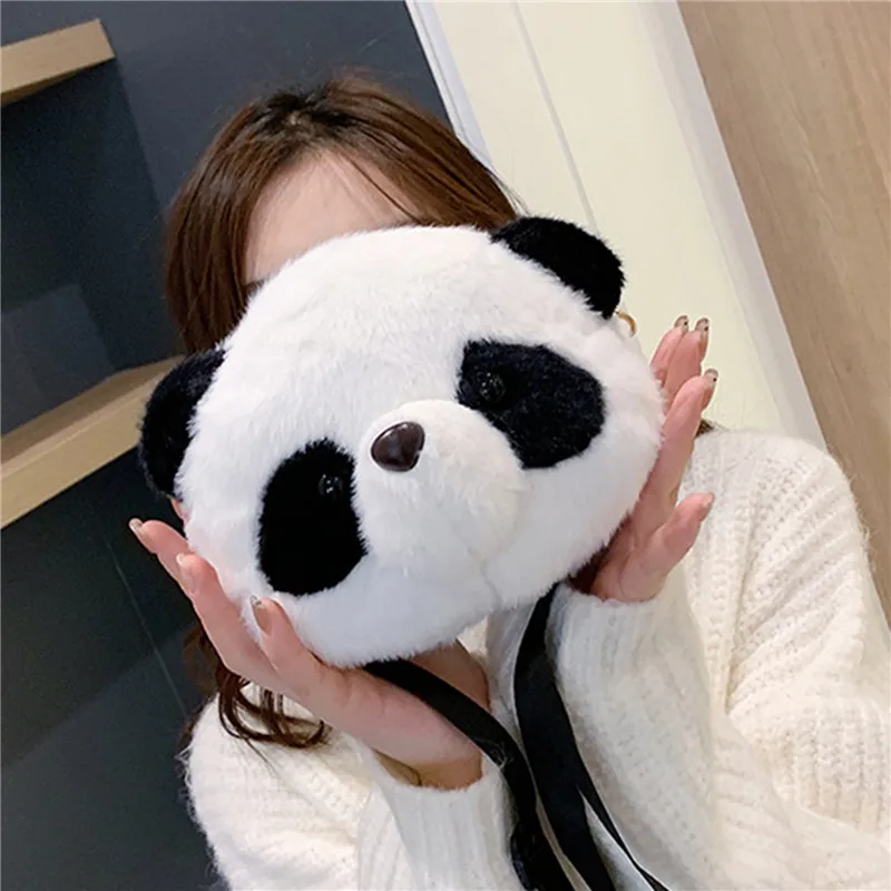 Women Cute Cartoon 3D Plush Panda Crossbody Bag Female Winter Warm Fluffy Messenger Bag Mobile Phone Pouch Ladies Travel Purses
Women Cute Cartoon 3D Plush Panda Crossbody Bag Female Winter Warm Fluffy Messenger Bag Mobile Phone Pouch Ladies Travel Purses