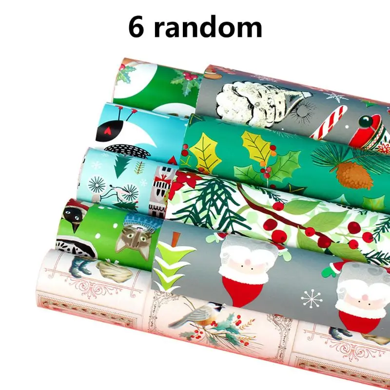 6 Sheets 50x70cm Gift Wrapping Paper Present DIY Packing Wraps for Xmas Party Christmas
6 Sheets 50x70cm Gift Wrapping Paper Present DIY Packing Wraps for Xmas Party Christmas