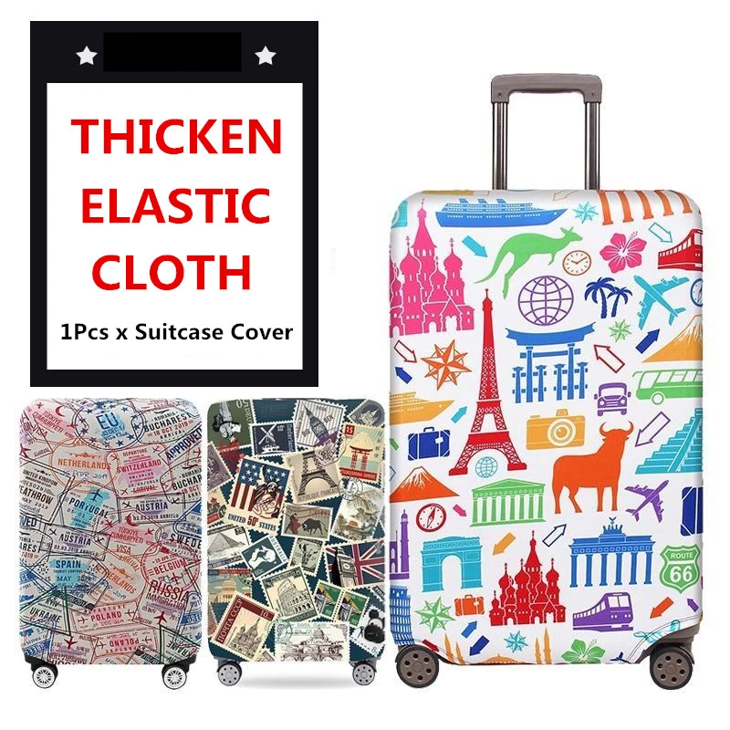 23-26inch Fashion Suitcase Protective Cover Thicker Elastic Luggage Sleeve Apply Suitcase Travel Necessary Supplies Accessories
23-26inch Fashion Suitcase Protective Cover Thicker Elastic Luggage Sleeve Apply Suitcase Travel Necessary Supplies Accessories