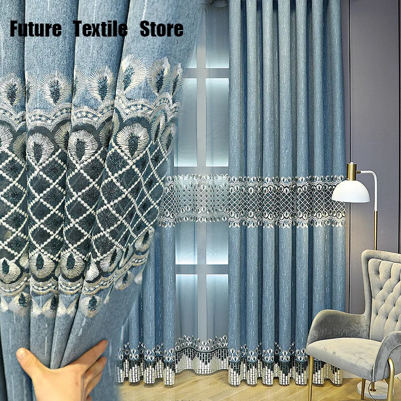 Curtain European Style Luxury Thick Chenille Embroidered Curtain Finished Custom Living Room Bedroom Balcony Curtains
Curtain European Style Luxury Thick Chenille Embroidered Curtain Finished Custom Living Room Bedroom Balcony Curtains