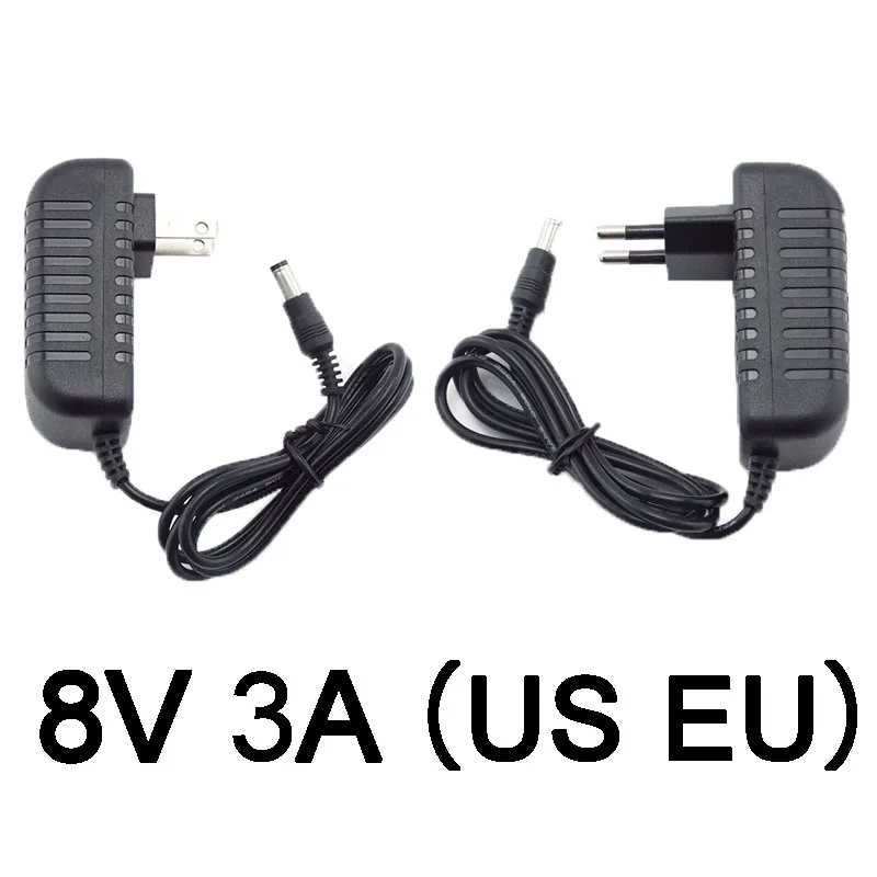 8V 3A 3000ma Power Supply AC DC Adapter Converter charger 100-240VLed Transformer Charging 8volt for LED Light CCTV camera
8V 3A 3000ma Power Supply AC DC Adapter Converter charger 100-240VLed Transformer Charging 8volt for LED Light CCTV camera