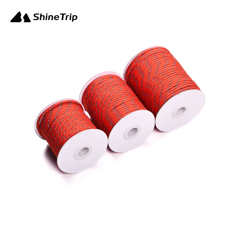 

20M/30M/50M 4mm Reflective Guyline Tent Tarp Rope Guy Line Runner Fastener Rope Camping Tents Awning Canopy Accessories