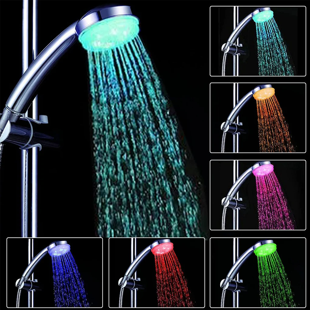 Handheld Metal Plated Nozzle Shower Head 20mm LED Automatic Colorful Changing Round Sprayer Hotel Bathroom Accessory
Handheld Metal Plated Nozzle Shower Head 20mm LED Automatic Colorful Changing Round Sprayer Hotel Bathroom Accessory