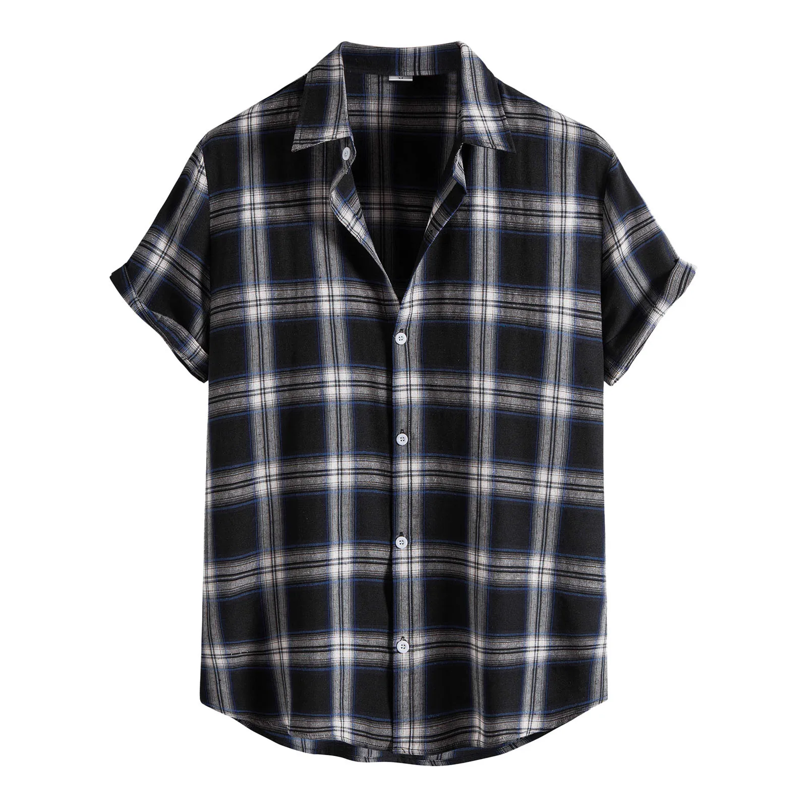 Men's Casual Plaid Print Shirt Short Sleeve Single Breasted Turn-down Collar Shirt Men Clothing Chemise Homme Camisas De Hombre
Men's Casual Plaid Print Shirt Short Sleeve Single Breasted Turn-down Collar Shirt Men Clothing Chemise Homme Camisas De Hombre
