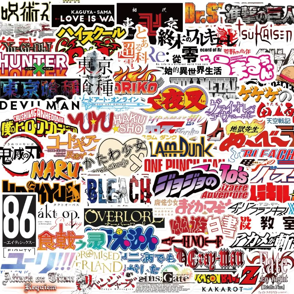 10/50Pcs/set Anime logo Character Collection Graffiti Laptop Guitar Motorcycle Luggage Skateboard Bike Waterproof Sticker
10/50Pcs/set Anime logo Character Collection Graffiti Laptop Guitar Motorcycle Luggage Skateboard Bike Waterproof Sticker