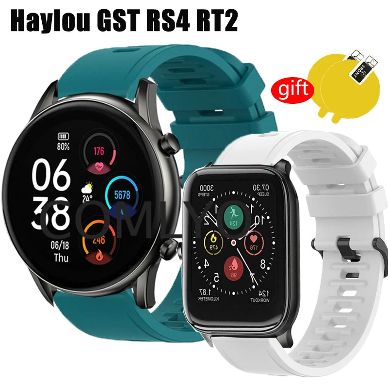 Silicone Band For Haylou GST RT2 RS4 plus Strap Soft Wristband Breathable Bracelet Screen protector film
Silicone Band For Haylou GST RT2 RS4 plus Strap Soft Wristband Breathable Bracelet Screen protector film