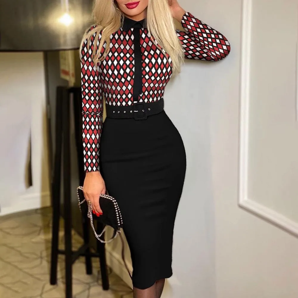 2022 New Fashion Women Sexy Bodycon Dress Spring Summer Long Sleeve Slim Fitness High Waist Belted Dress Elegant Pencil Dresses
2022 New Fashion Women Sexy Bodycon Dress Spring Summer Long Sleeve Slim Fitness High Waist Belted Dress Elegant Pencil Dresses