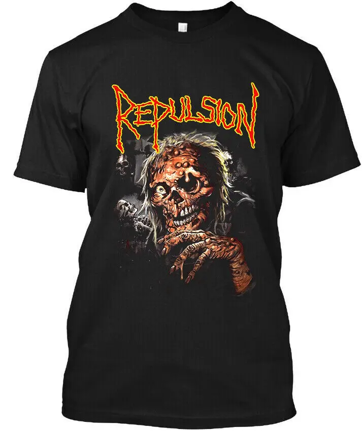 Repulsion American Grindcore Band Music Graphic Vintage O-Neck Cotton T Shirt Men Casual Short Sleeve Tees Tops Harajuku
Repulsion American Grindcore Band Music Graphic Vintage O-Neck Cotton T Shirt Men Casual Short Sleeve Tees Tops Harajuku
