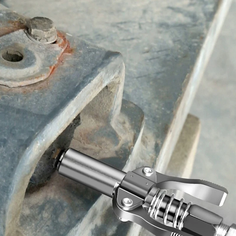 Съемный инструмент для смазки, сверхмощный быстросъемный замок и отсоединение с двойной ручкой, нержавеющая сталь NPTI/8, наконечник для смазки без протечек
Съемный инструмент для смазки, сверхмощный быстросъемный замок и отсоединение с двойной ручкой, нержавеющая сталь NPTI/8, наконечник для смазки без протечек