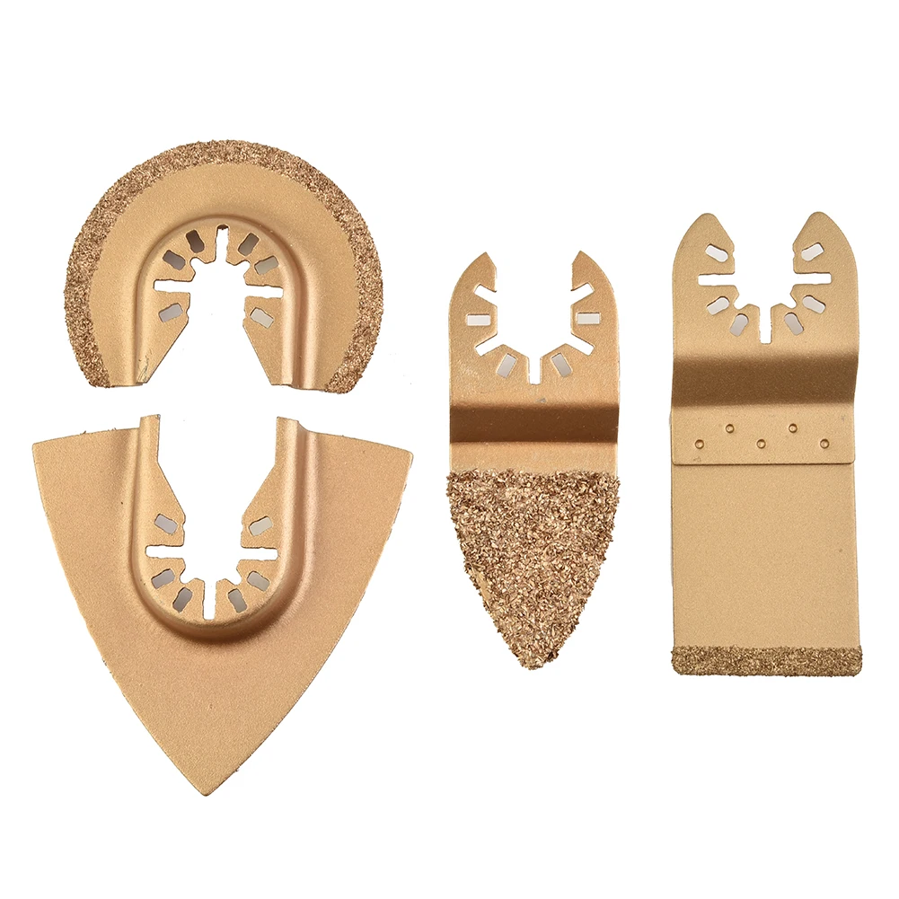 Cutting Saw Blades 4pcs Set Kits Part Carbide Tile Grout Mortar Concrete Multi-function Stone Oscillating Useful
Cutting Saw Blades 4pcs Set Kits Part Carbide Tile Grout Mortar Concrete Multi-function Stone Oscillating Useful