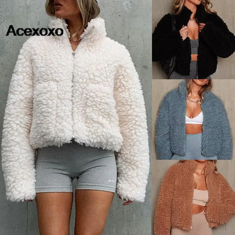 2023 autumn and winter Europe and the United States new plush cardigan short jacket lamb wool coat
2023 autumn and winter Europe and the United States new plush cardigan short jacket lamb wool coat