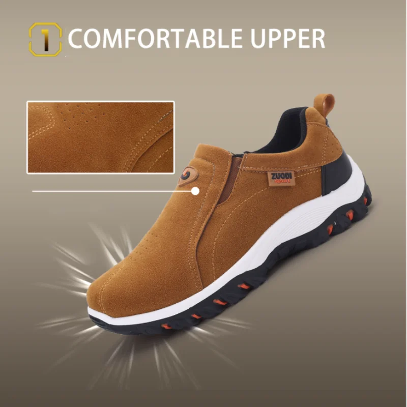 

Мужские повседневные кроссовки, коричневые лоферы, удобная обувь для прогулок, большие размеры до 48-го, 2023