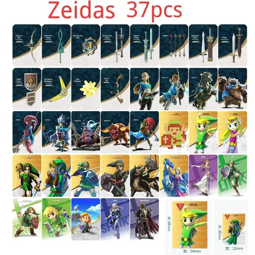 37pcs/set Zeldas Linkage Card zeldas Breath of The Wild Calamity Apocalypse NFC Game Card For NS Switch
37pcs/set Zeldas Linkage Card zeldas Breath of The Wild Calamity Apocalypse NFC Game Card For NS Switch