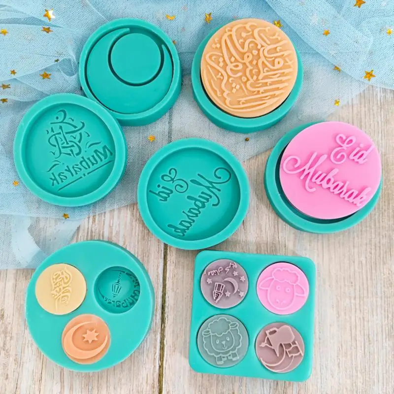 Happy Eid Mubarak Silicone Cake Fondant Mold Ramadan Cookie Embossed Stamp Mold silicone molds moule chocolat
Happy Eid Mubarak Silicone Cake Fondant Mold Ramadan Cookie Embossed Stamp Mold silicone molds moule chocolat