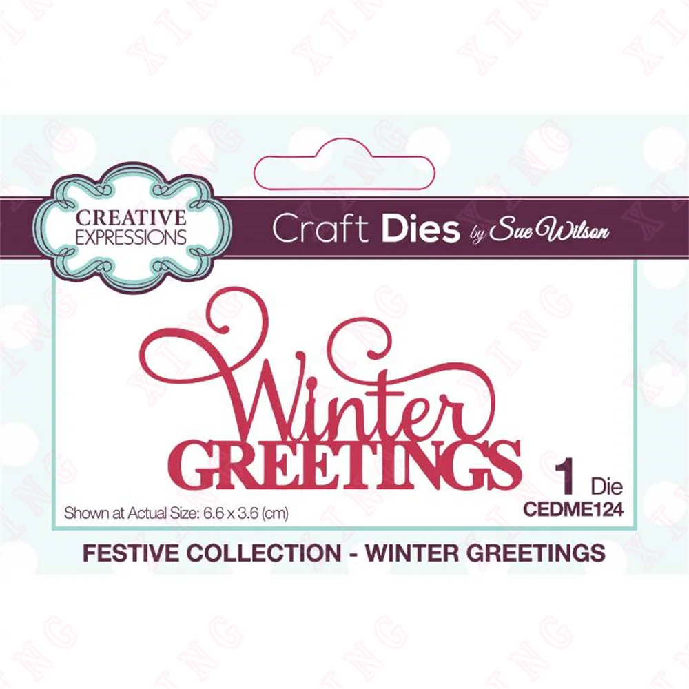 Winter Greetings Craft Die 2022 Metal Cutting Dies Diy Greeting Card Handmade Craft Molds Decoration Embossing Reusable Template 
Winter Greetings Craft Die 2022 Metal Cutting Dies Diy Greeting Card Handmade Craft Molds Decoration Embossing Reusable Template