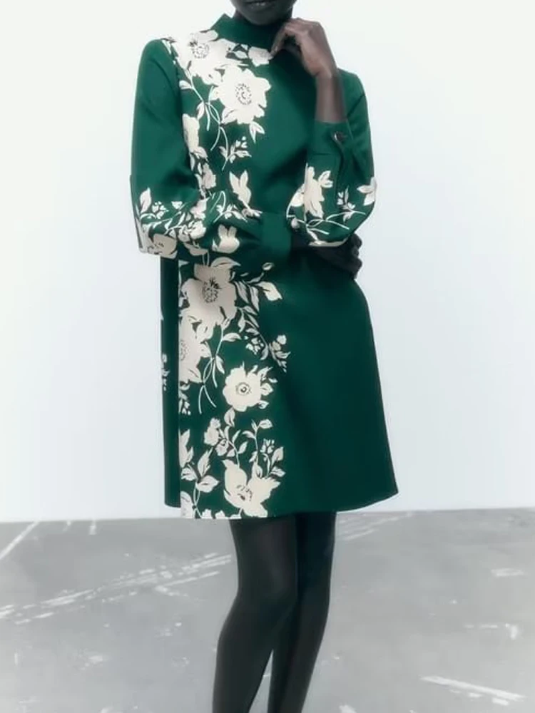 Kumsvag Women Autumn Straight Mini Dress 2022 Vintage Fashion O-Neck Floral Print Long Sleeve Female Elegant Street Dresses
Kumsvag Women Autumn Straight Mini Dress 2022 Vintage Fashion O-Neck Floral Print Long Sleeve Female Elegant Street Dresses