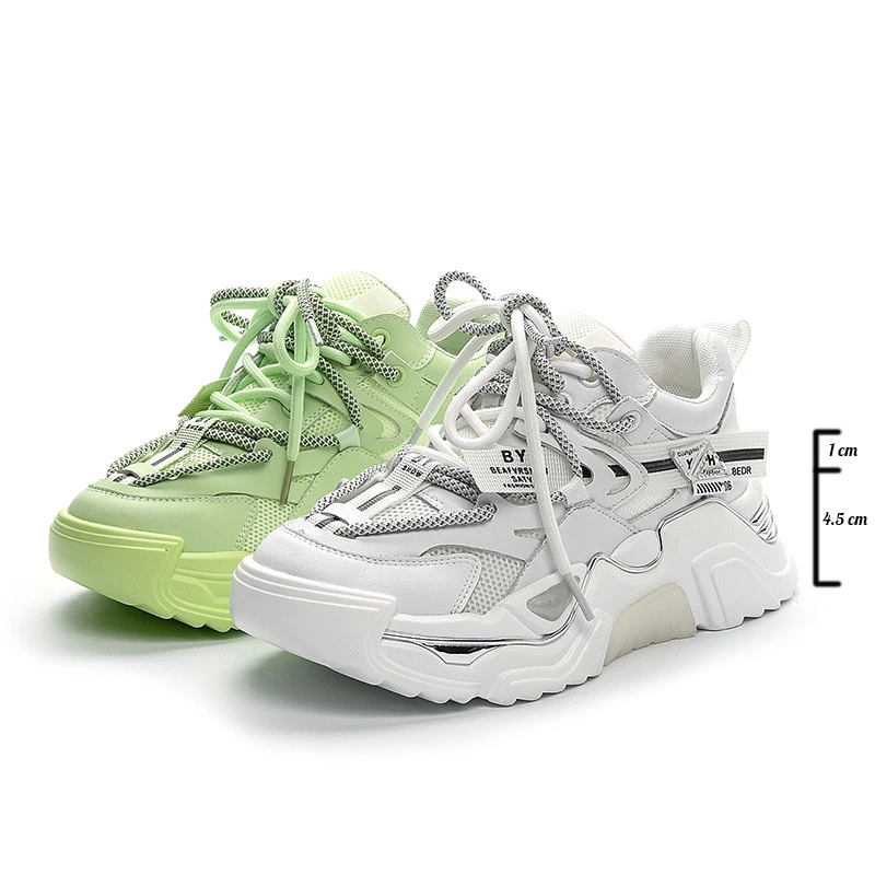 Genuine Leather Women Casual Shoes Chunky Sneakers 5.5cm Platform Wedges Sneakers Fashion Women Spirng Autumn Comfy Shoes
Genuine Leather Women Casual Shoes Chunky Sneakers 5.5cm Platform Wedges Sneakers Fashion Women Spirng Autumn Comfy Shoes