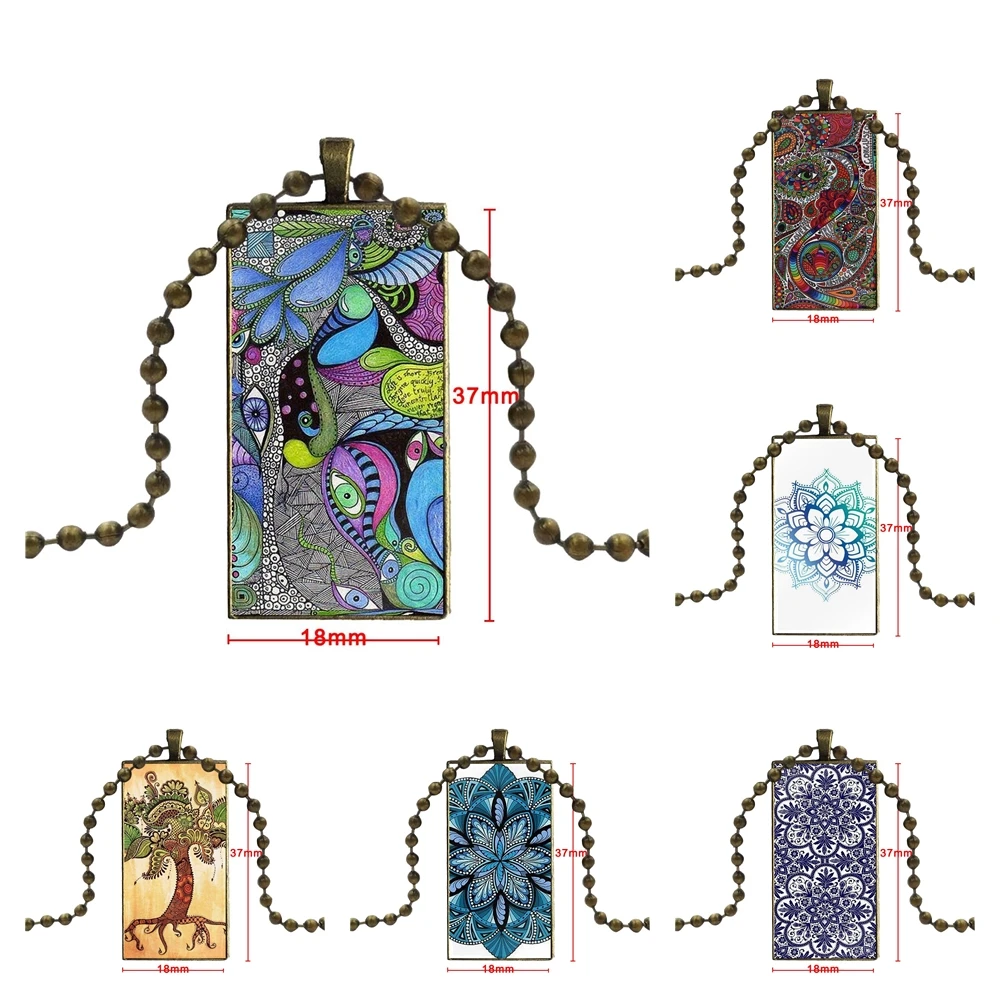 Flower Mandala Vintage Jewelry Steel Color Glass Cabochon Choker Pendant Long Rectangle Black Hematite Necklace For Women
Flower Mandala Vintage Jewelry Steel Color Glass Cabochon Choker Pendant Long Rectangle Black Hematite Necklace For Women