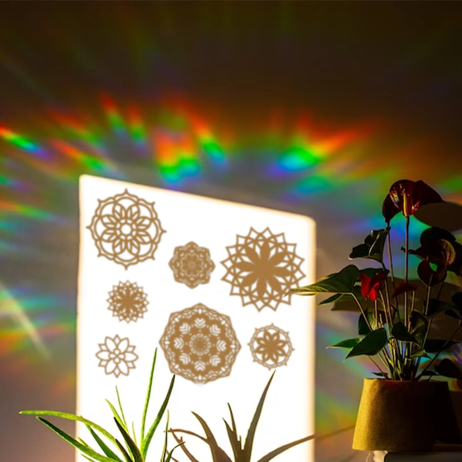 Kizcozy Rainbow Prism Electrostatic Glass Stickers PVC Leaves Static Window Stickers Sunshine Catcher Wall Decal
Kizcozy Rainbow Prism Electrostatic Glass Stickers PVC Leaves Static Window Stickers Sunshine Catcher Wall Decal