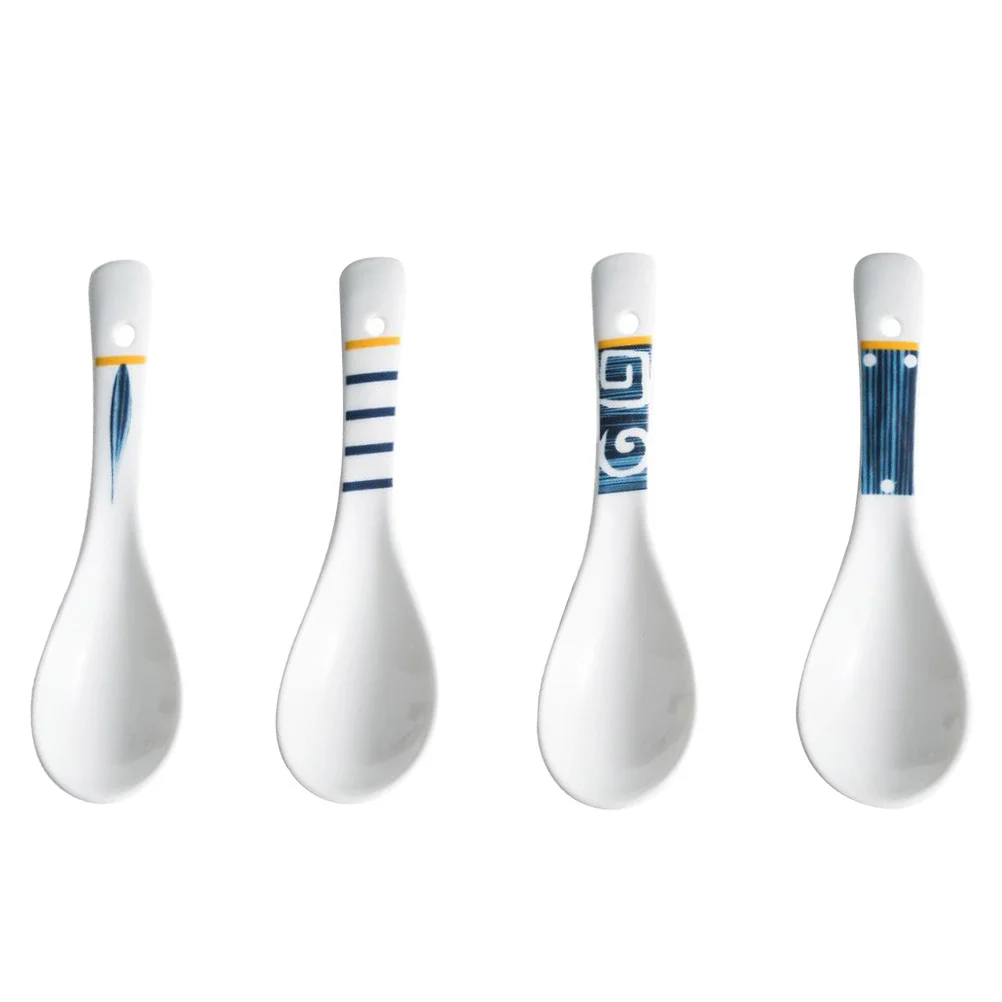 4pcs Japanese Soup Spoons Ceramics Soup Spoons Japanese Style Rice Spoon Flatware Asian Chinese Serving Spoons Appetizers
4pcs Japanese Soup Spoons Ceramics Soup Spoons Japanese Style Rice Spoon Flatware Asian Chinese Serving Spoons Appetizers