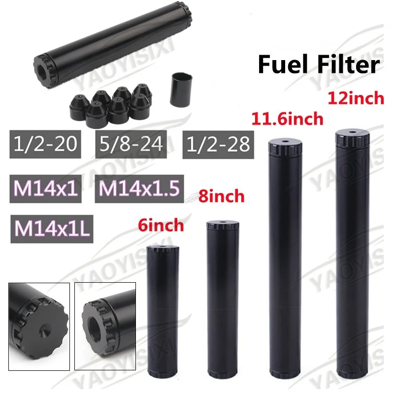 6/8/12inch Oil Filter 1/2-28,5/8-24,1/2-20,M14x1L,M14x1.5 Car Fuel Filter Aluminum for Napa 4003 Wix 24003 1.050" OD 7/8" ID
6/8/12inch Oil Filter 1/2-28,5/8-24,1/2-20,M14x1L,M14x1.5 Car Fuel Filter Aluminum for Napa 4003 Wix 24003 1.050" OD 7/8" ID