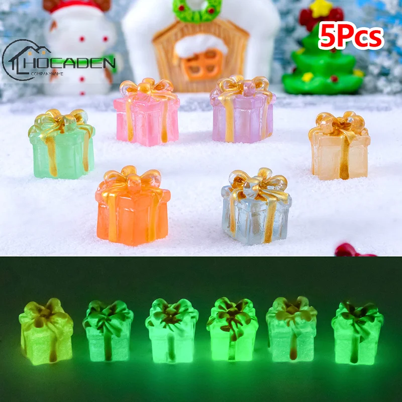 5Pcs Luminous Mini Resin Christmas Decor Gift Box Creative Micro Landscape Model DIY Miniature Garden Figurines Home Ornaments
5Pcs Luminous Mini Resin Christmas Decor Gift Box Creative Micro Landscape Model DIY Miniature Garden Figurines Home Ornaments