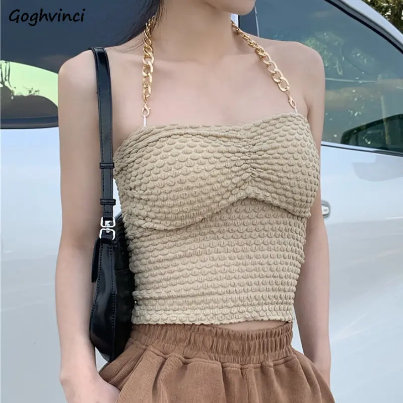 Женский короткий топик с бретелькой через шею Y2k, винтажный шикарный укороченный топ с цепочкой, модная уличная одежда в простом Корейском стиле для отдыха на лето
Женский короткий топик с бретелькой через шею Y2k, винтажный шикарный укороченный топ с цепочкой, модная уличная одежда в простом Корейском стиле для отдыха на лето