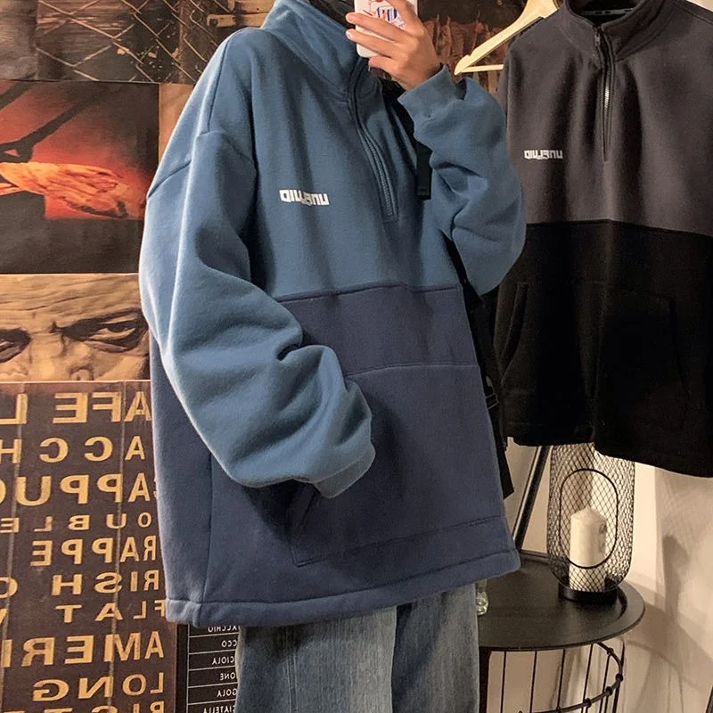 Sweatshirt Hoodies Women Men Long Sleeves Oversized Half Zipper Aesthetic Grunge Casual Spring/Autumn 2022 Pullovers Male Tops
Sweatshirt Hoodies Women Men Long Sleeves Oversized Half Zipper Aesthetic Grunge Casual Spring/Autumn 2022 Pullovers Male Tops