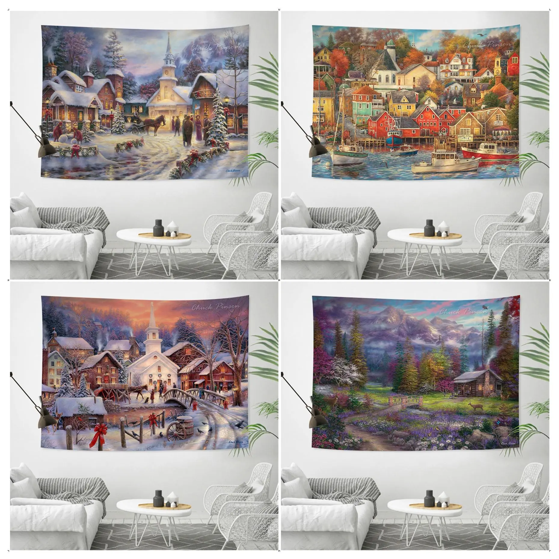 Christmas Woods Snow Scene Colorful Tapestry Wall Hanging Art Science Fiction Room Home Decor Decor Blanket
Christmas Woods Snow Scene Colorful Tapestry Wall Hanging Art Science Fiction Room Home Decor Decor Blanket