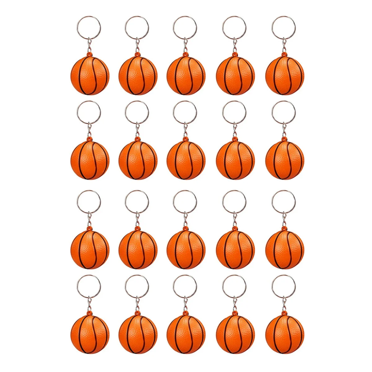 20 Pack Basketball Ball Keychains for Party Favors,Basketball Stress Ball,School Carnival Reward,Sports Centerpiece
20 Pack Basketball Ball Keychains for Party Favors,Basketball Stress Ball,School Carnival Reward,Sports Centerpiece