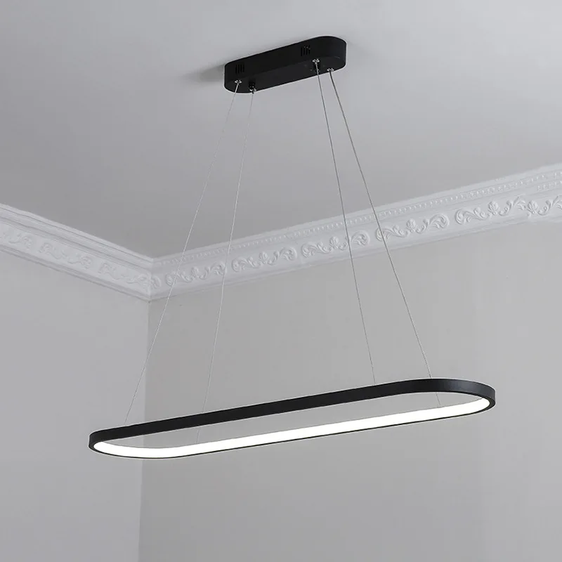 Minimalist Kitchen Long LED Pendant Light Modern Oval Ring Hanging Lamp For Dining Room Office Study Table
Minimalist Kitchen Long LED Pendant Light Modern Oval Ring Hanging Lamp For Dining Room Office Study Table