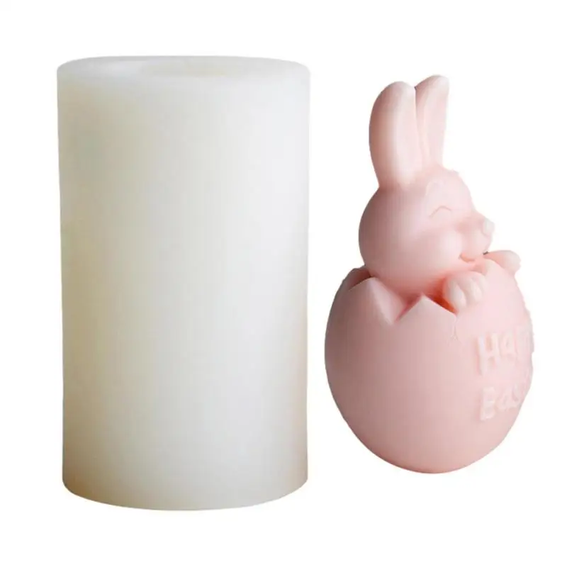 

3d формы для кролика из смолы, силиконовые формы для пасхальных яиц, милое яйцо, кролик, искусственная смола, формы для мыла ручной работы, товары для изготовления свечей