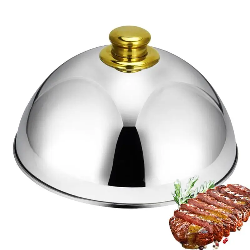 Stainless Steel Dome Food Meal Cover Steak Cover Cheese Melting Dome Serving Dish Food Cover For Home Restaurants Hotels Banquet
Stainless Steel Dome Food Meal Cover Steak Cover Cheese Melting Dome Serving Dish Food Cover For Home Restaurants Hotels Banquet