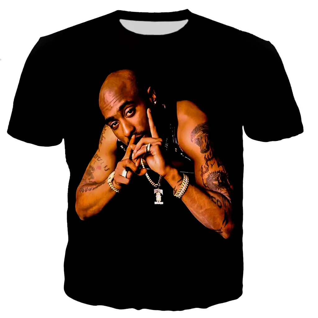 2023 Rapper Star 2Pac T-shirts Men Women Tupac 3D Printed T-shirt Harajuku Style T Shirts Fashion Casual Streetwear Tee Tops
2023 Rapper Star 2Pac T-shirts Men Women Tupac 3D Printed T-shirt Harajuku Style T Shirts Fashion Casual Streetwear Tee Tops