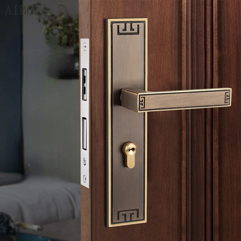 Indoor Pure Copper Lock, Villa Household Silent Door Lock, Bedroom Room Mechanical Door Lock
Indoor Pure Copper Lock, Villa Household Silent Door Lock, Bedroom Room Mechanical Door Lock