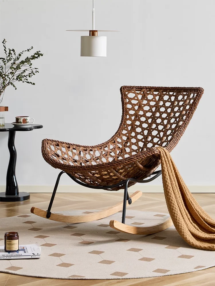 Rocking Chair Adult Recliner Lobster Chair Rattan Rattan Chair Light Luxury Balcony Living Room Bedroom Lazy Sofa
Rocking Chair Adult Recliner Lobster Chair Rattan Rattan Chair Light Luxury Balcony Living Room Bedroom Lazy Sofa