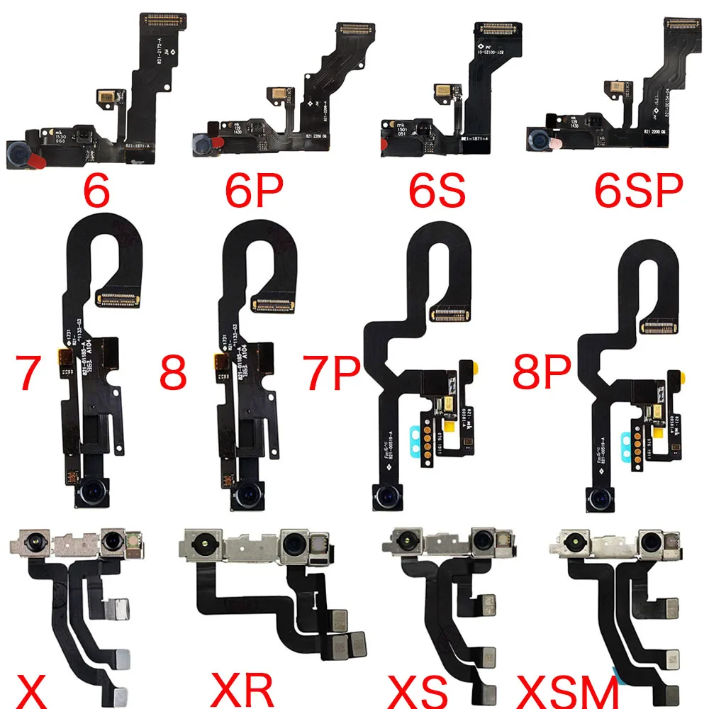 Front Facing Camera For iPhone 6 6P 6s 7 Sensor Proximity Light Microphone Flex Cable For 7P 8 Plus X XR XS 11 Pro Max
Front Facing Camera For iPhone 6 6P 6s 7 Sensor Proximity Light Microphone Flex Cable For 7P 8 Plus X XR XS 11 Pro Max
