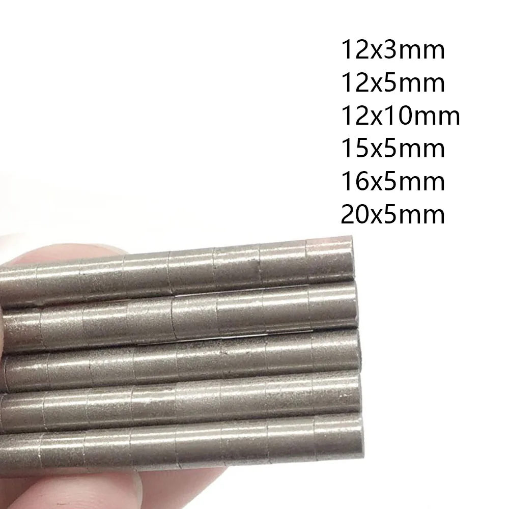1/5Pcs 12x3mm 12x5mm 12x10mm 15x5mm 16x5mm 20x5mm Samarium Cobalt Strong Magnets High Temp 350°
1/5Pcs 12x3mm 12x5mm 12x10mm 15x5mm 16x5mm 20x5mm Samarium Cobalt Strong Magnets High Temp 350°
