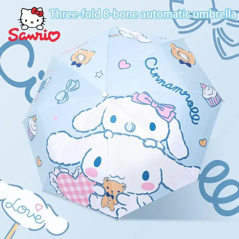 Sanrio Cinnamoroll Kuromi зонт от солнца защита от УФ-лучей Автоматический складной утолщенный Портативный прочный подарок для девочки на день рождения
Sanrio Cinnamoroll Kuromi зонт от солнца защита от УФ-лучей Автоматический складной утолщенный Портативный прочный подарок для девочки на день рождения
