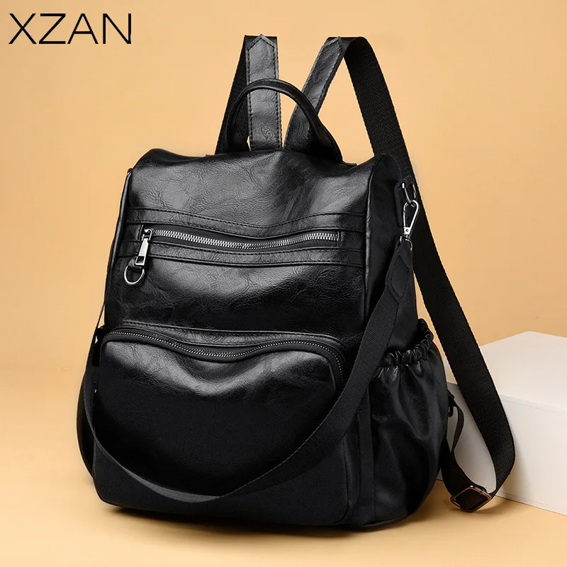 Vintage PU Leather Travel Women Shopping Backpack Student School Bags Large Capacity Schoolbags Women Travel Zipper Rucksack
Vintage PU Leather Travel Women Shopping Backpack Student School Bags Large Capacity Schoolbags Women Travel Zipper Rucksack