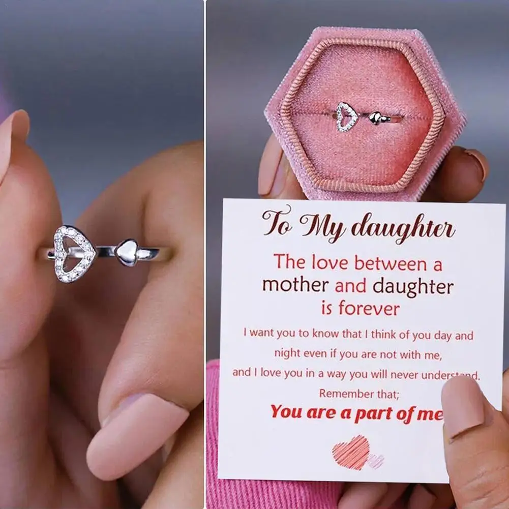 To My Daughter Double Heart Ring With Card For You Are A Part Of Me A Jewelry Gift 2023
To My Daughter Double Heart Ring With Card For You Are A Part Of Me A Jewelry Gift 2023