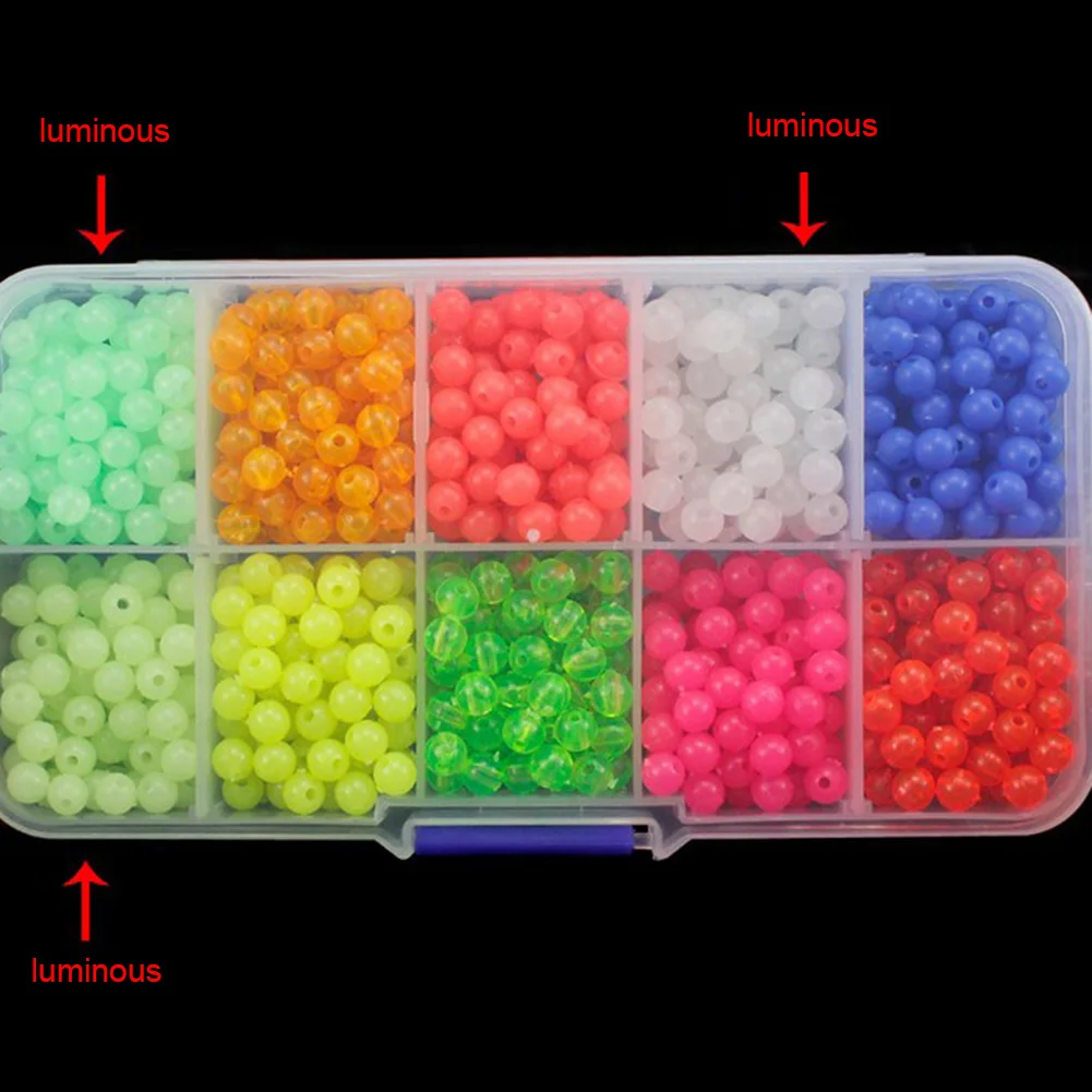 1000pcs Fishing Bait Beads Hard Luminous Fishing Float Tackles Lure Float Beads Hook Fishing Rigs Green Red Fishing Lure Tackle
1000pcs Fishing Bait Beads Hard Luminous Fishing Float Tackles Lure Float Beads Hook Fishing Rigs Green Red Fishing Lure Tackle