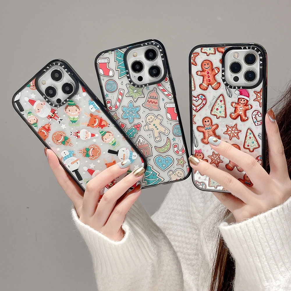 CASETIFY Christmas Gingerbread Man Gift Phone Case for Iphone 11 12 13 14 Pro Max Plus Fashion Transparent Painted Hard Case
CASETIFY Christmas Gingerbread Man Gift Phone Case for Iphone 11 12 13 14 Pro Max Plus Fashion Transparent Painted Hard Case