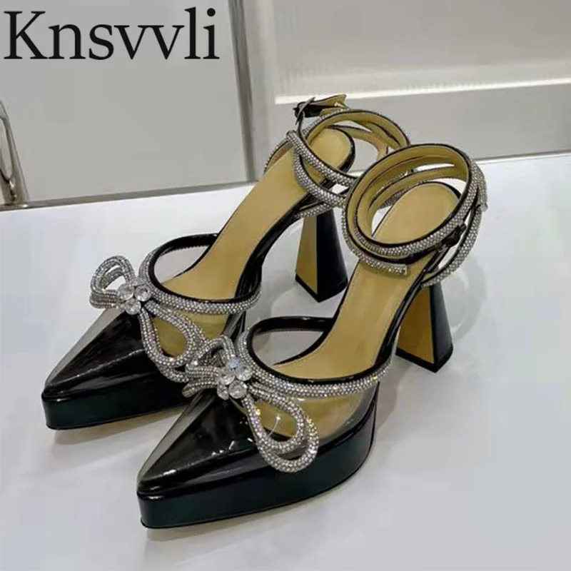 Luxury Rhinestone High Heels Shoes Women Satin Platform Square Heels Shoes Lady Sexy Pointy Toe Buckle Strap Runway Shoes Woman
Luxury Rhinestone High Heels Shoes Women Satin Platform Square Heels Shoes Lady Sexy Pointy Toe Buckle Strap Runway Shoes Woman